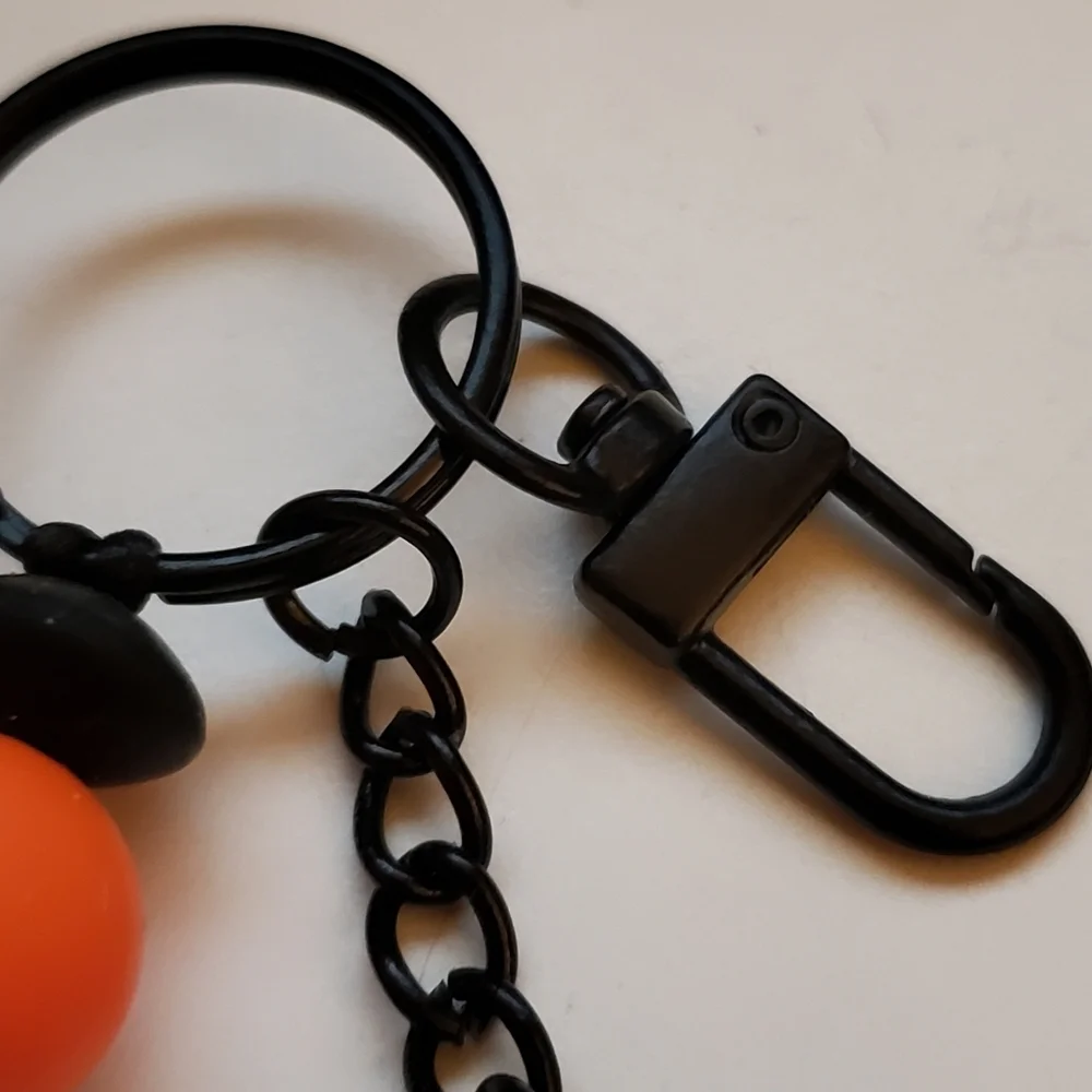 Handmade Halloween Fall Boo Pumpkin Gnome Silicone Focal Bead Keychain